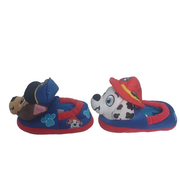 Paw Patrol  Slippers Size 7/8 Chase Marshall House Shoes Dogs Kids - Picture 2 of 6